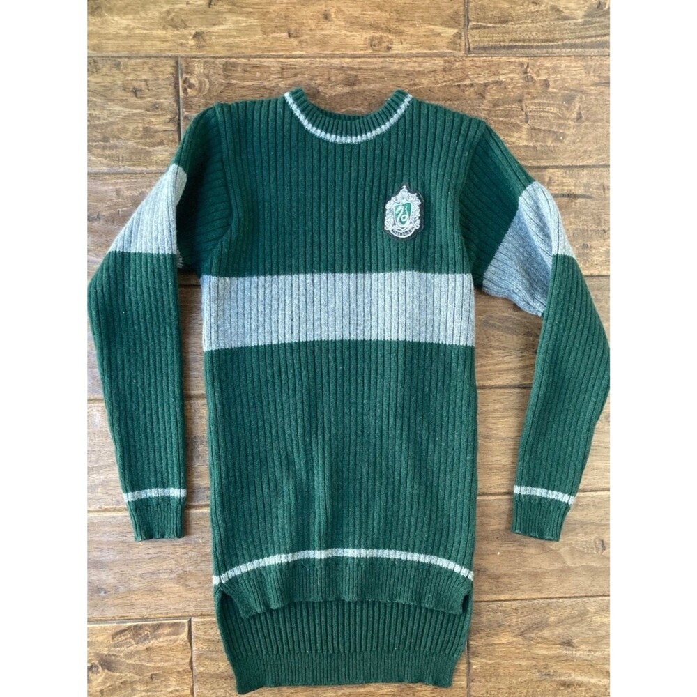 Wizarding World Of Harry Potter Slytherin Quidditch Wool Sweater Med Scotland